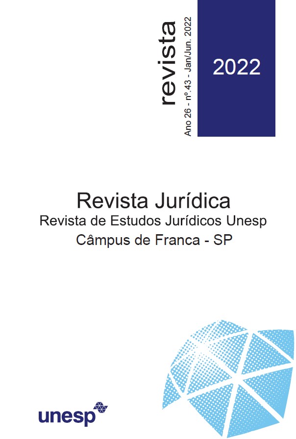 Visualizar v. 26 n. 43 (2022): Revista de Estudos Jurídicos da UNESP